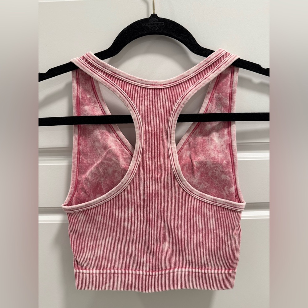 NWOT Zenana Washed Ribbed Seamless Racerback Tank w/ Bra Pad - Picture 3 of 3